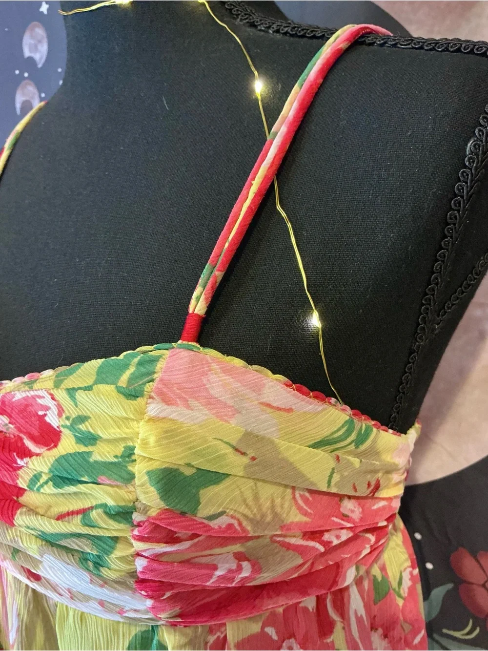 Floral A&F Chiffon Babydoll Top